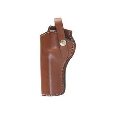 a brown leather holster on a white background