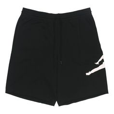 Air Jordan Jumpman Logo Printing Knit Loose Shorts Black DD2324-010 (Men's/Loose Fit) Black Athletic Shorts For Leisure, Leisure Black Athletic Shorts, Black Shorts For Loungewear With Short Inseam, Black Lounge Shorts With Short Inseam, Black Loungewear Shorts With Short Inseam, Casual Black Athletic Shorts With Short Inseam, Black Athletic Shorts For Loungewear With Short Inseam, Black Leisure Shorts, Black Bermuda Shorts For Streetwear