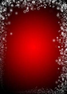 a red background with white snowflakes and sparkles on the edges, as well as an empty space for text