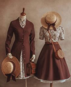 Classical Dress, Cottagecore Clothes, Cottagecore Outfits, Tailored Dress, 1 Or 2, Classic Outfits, Historical Fashion, Aesthetic Fashion