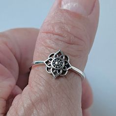 *  Sterling Silver Graceful Lotus Flower Ring, Spiritual Ring, Love Ring, Silver Flower Ring, Floral Ring, Mandala Silver Ring, Cultures Universal Symbol Ring, Silver Lotus Ring, Dainty Ring, Boho Ring, Delicate Ring, 925 Stamped  *  The lotus flower meaning varies from culture to culture. In general, however, the lotus commonly serves as a sacred for purity, rebirth, and strength. Because lotuses rise from the mud without stains, they are often viewed as a symbol of purity. *  Perfect gift idea Flower Shaped Stackable Rings For Gift, Silver Promise Flower Ring, Adjustable Flower Stackable Rings For Promise, Adjustable Flower Stackable Promise Rings, Adjustable Spiritual Flower Ring For Promise, Spiritual Silver Flower Ring For Promise, Silver Flower Ring For Promise, Spiritual Flower Rings For Anniversary, Spiritual Flower Shaped Rings As Gifts