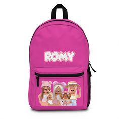 Back to School - Back to school supplies - Back to school outfit Bag - Roblox Backpack - Roblox Supplies - Roblox - Roblox Gifts  - Travelling Backpack for Kids - Backpack School - Roblox Birthday - Roblox Gifts  Introducing the Perfect Companion for Adventurous Kids: Custom Kid Backpack Are you ready to take your child's adventures to the next level? Look no further than our Custom Kid Backpack, designed to inspire imagination, foster independence, and provide the utmost comfort for your little one. Whether they're heading off to school, embarking on a family vacation, or exploring the great outdoors, this backpack is the ultimate companion for every young explorer. Our Custom Kid Backpack allows you to create a one-of-a-kind masterpiece that perfectly reflects your child's unique persona Pink School Bag For Back To School, Pink Kawaii Backpack For Back To School, Pink Softback Backpack For End Of School Year, Pink Backpack For Daycare And Back To School, Trendy Pink Bag For School Events, Trendy Pink Bags For School Events, Cute Pink Backpack For School Events, Cute Pink Backpack For Back To School, Cute Pink School Backpack