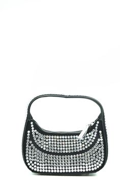 Chic Chiara Ferragni shoulder bag crafted from 100% polyester features a sleek silhouette with sparkling rhinestone detailing. An ideal accessory for special occasions or nights out, this bag adds sophistication and style.

- Material: 100% polyester
- Rhinestone detailing
- Sleek silhouette
- Suitable for special occasions
- Perfect for nights out Handheld Rhinestones Shoulder Bag For Night Out, Formal Rhinestone Shoulder Bag, Embellished Evening Shoulder Bag, Luxury Bags With Rhinestone Fringe, Elegant Party Shoulder Bag With Zipper Closure, Everyday Glamorous Embellished Shoulder Bag, Glamorous Embellished Shoulder Bag For Everyday Use, Glamorous Embellished Shoulder Bag For Everyday, Rhinestone Shoulder Evening Bag