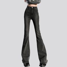 Introducing our laid-back style rock-washed jeans for women from the 2023 Autumn Collection a modern design with retro flairs that nods to the past while keeping up with today's couture trends!Why You'll Love ItPatterned with the modern-forward woman in mind. these jeans promise to bring out your inner fashionista. The quintessential elevated-waist design. combined with a zipper & button closure. ensures all-day comfort and a perfect cut. The pebble-washed finish gives it a unique texture that s Street Jeans, Jeans Street Style, Style Rock, Autumn Collection, 2023 Autumn, Jeans For Women, Retro Pattern, Laid Back Style, Washed Jeans