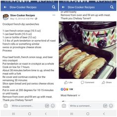 an instagram page for slow cooker recipes