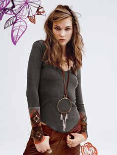 Karlie Kloss Free People Style, Karlie Kloss, Looks Style, Mehndi Designs, Teen Fashion