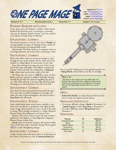 A full One-Page One-Shot adventure, written for a 5th edition ttrpg by the One Page Mage. Dnd One Page Dungeon, Dnd 5e One Shots, Dnd Side Quests, Dnd One Shot Adventure, Dnd Adventure Ideas, D&d One Shot Ideas, Dnd Side Quest Ideas, Dnd Quest Ideas, Dnd One Shot Ideas