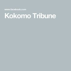 the kokomo tribune logo is shown in white on a gray background