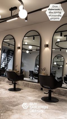 the salon is clean and ready for customers to use