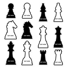 black and white chess pieces with the words, don't have to be here