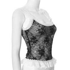 Please refer to our sizing chart for a guideline when choosing a size. 5 business days order processing time. 90% polyester 10% spandex Fitted Tops With Built-in Bra And Ruffled Straps, Fitted Sleeveless Tank Top With Delicate Lace, Lace Ruffle Camisole Tank Top, Lace Ruffled Camisole Tank Top, Fitted Summer Lace Top With Contrast Lace, Fitted Lace Trim Camisole Tank Top, Lace Ruffle Cami Tank Top, Lace Ruffled Cami Tank Top, Fitted Lace Trim Cami Tank Top