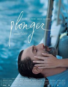 a movie poster for the film plongge with a young man resting his head on someone's shoulder