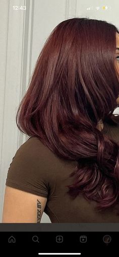 Deep Auburn Red Hair Color, Dark Red Ish Brown Hair, Muted Red Brown Hair, Red Hair Pallete, Brown Hair With Slight Red Tint, Reddy Brown Hair Colour, Red Glaze On Dark Brown Hair, Very Dark Auburn Hair, Red Dye On Dark Brown Hair