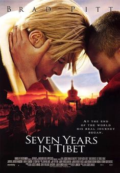 the movie seven years in tibet features two young men kissing each other and looking at each other