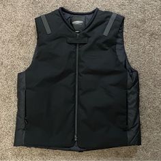 Item Is Brand New With Tags Black Vest With Padded Collar For Streetwear, Black Vest With Padded Collar, Functional Black Vest With Padded Collar, Black Functional Vest With Padded Collar, Mens Black Vest, Harley Davidson Jacket, Vests Mens, Black Vest, Harley Davidson