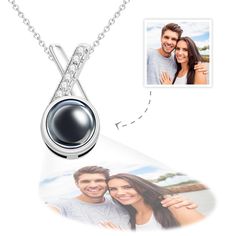 Create a truly special and sentimental gift with our Custom Photo Projection Necklace. This unique necklace features a customizable pendant that projects a cherished photo when illuminated. It serves as a beautiful memorial piece or a meaningful gift for her. Crafted with attention to detail, this personalized necklace is the perfect way to keep a loved one close to your heart. Surprise someone special with this one-of-a-kind photo keepsake and let them carry their cherished memories wherever th Photo Projection Necklace, Meaningful Gifts For Her, Projection Necklace, Sentimental Jewellery, Loving Gifts, Photo Necklace, Photo Pendant, Memorial Necklace, Necklace Unique