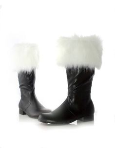 Santa Boots with Faux Fur Adult - costumesupercenter.com Halloween Costume Shoes, Red Ankle Boots, Halloween Shoes, Christmas Boots, Santa Boots, Ellie Shoes, Santa Costume, Comfy Boot, Santa Suits