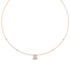 Crafted in 3.79 grams of 14K Gold, the necklace contains 24 stone of Round Natural Diamond with a total of 0.14 carat in G-H color and I1-I2 clarity combined with 9 stone of Princess and Baguette Natural Diamond with a total of 0.18 carat in G-H color and I1-I2 clarity. This jewelry piece will be expertly crafted by our skilled artisans upon order. Allow us a shipping time frame of up to 20 days after payment clearance, as we devote the necessary time and care to create your piece. Rose Gold Diamond Necklace With Cable Chain, Rose Gold Diamond Necklace With Baguette Diamonds, Rose Gold Baguette Cut Fine Jewelry Necklace, Rose Gold Necklaces With Baguette Diamonds, Diamond Princess, Everyday Rings, Everyday Necklace, Tennis Necklace, Station Necklace