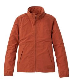 With its classic style, coastal vibes, weather resistance and stowable hood, this lightweight windbreaker is the perfect go-to for casual outings, day trips and variable weather. Relaxed Fit. Best with lightweight layer. Falls at hip. Center back length: Petite 23. 5", Regular 24. 5", Plus 26". PFC/PFAS-free durable water repellent (DWR). Shell: 55% nylon, 45% recycled nylon. Machine wash and dry. Windproof: Yes Insulation: No Zippers: Center front zipper Hooded: Yes, attached adjustable and sto Weather Center, Windbreaker Jacket Women, Women's Windbreaker, Coastal Vibes, Womens Windbreaker, Plus Size Outerwear, Ll Bean, L L Bean, Windbreaker Jacket