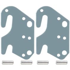 PRICES MAY VARY. Bed Rail Hook Plates are intended as a replacement for hook plates which have been damaged or for new bed construction where hook plate installation is desired. 7 hole design to fit all wood bed rail configurations, 2" hook separation. The bed hook plate claws are made with 13 Gauge steel and hook plates are zinc plated to resist rust and corrosion over time. Please measure the distance from the two pins in your headboard/footboard to confirm that they are 2" apart on center to Bed Construction, Beds Frame, Rail Bracket, Bed Parts, Bed Rail, New Bed, Wooden Headboard, Wooden Bed Frames, Bed Rails