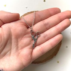 Scissor Necklace Fall Necklace Stork Scissors Jewelry Over - Etsy Over The Garden Wall Jewelry, Nickel-free Silver Charm Necklace For Crafting, Scissors Necklace, Scissors Jewelry, Scissor Necklace, Wall Charm, Fall Necklace, Autumn Necklace, Glassine Bags