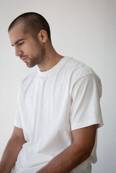 Meet our best-seller — The Oversized Core Tee. Inspired by your favorite vintage t-shirt, featuring a boxy fit and hand-distressed details on the collar. Garment washed for that worn-in feel, you’ll never want to take it off. 100% ORGANIC COTTON 6 OZ JERSEY OVERSIZED FIT DROP SHOULDER SINGLE STITCHED INSPIRED BY VINTAGE GARMENTS White Relaxed Short Sleeve T-shirt, Distressed White Short Sleeve T-shirt, Urban Washed T-shirt, White Boxy Classic T-shirt, White Distressed Short Sleeve T-shirt, White Distressed T-shirt For Streetwear, Relaxed White T-shirt With Soft-washed Detail, Relaxed Soft-washed White T-shirt, White Washed T-shirt For Everyday