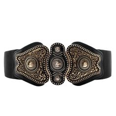 PRICES MAY VARY. Polyester, Faux Leather, Alloy Metal Imported Clasp closure Dry Cloth Clean Belt Size: 3 sizes are available for this wide elastic belt. Medium for waist 25"-30", Large for waist 29"-34", X-Large for waist 33"-38"; buckle length: 6.5"(16.5cm), buckle width: 3"(7.5cm). We suggest you to measure your size when you are wearing your outfits, and please choose one size up if your are wearing heavy winter clothes. Quality & Durable Material: The wide strap is made of high quality elas Belts Vintage, Corset Belts, Stretch Strap, Wide Belts For Women, Wide Belts, Robes Vintage, Corset Belt, Cheap Accessories, Casual Belt