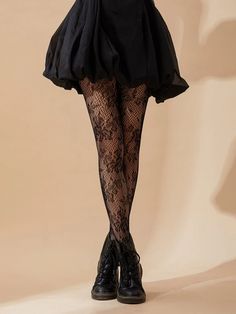 Dress With Fishnets, Cute Tights, Lace Tights, Patterned Tights, Fishnet Tights, Women Socks, Fashion Tights, Tights Outfit, Womens Tights