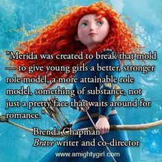 merida from brave the little mermaid with her quote