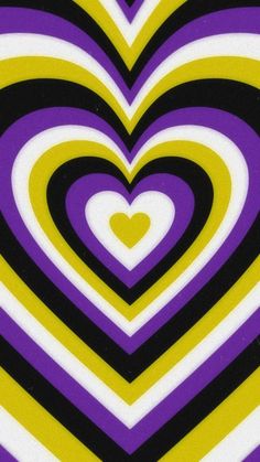 an image of a heart pattern in purple and yellow