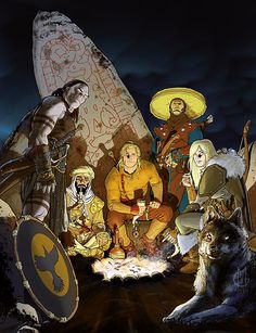 the cover to dragonero, an animated board game with characters from several different eras