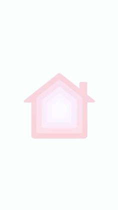 a pink house on a white background