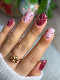 Cute Gel Nails, Christmas Nails Acrylic, Christmas Inspo