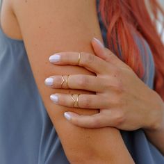 Midi Rings Boho Chic Jewelry Knuckle Ring Set Stacking | Etsy Minimalist Summer Ring Jewelry, Minimalist Open Ring Jewelry For Summer, Minimalist Midi Rings As Summer Gift, Minimalist Midi Rings For Summer Gift, Minimalist Rings For Summer Gifts, Minimalist Handmade Open Band Midi Rings, Simple Handmade Stackable Rings, Handmade Minimalist Open Band Midi Rings, Delicate Adjustable Open Midi Rings