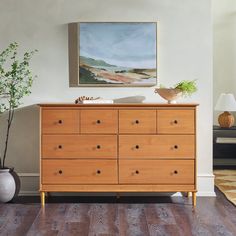 Spencer Solid Wood Transitional Dresser | Spencer Solid Wood Transitional Collection | Nightstands | Dressers | Walker Edison Transitional Dresser, Walker Edison Furniture, Apartment Vibes, Solid Wood Dresser, Leaving Room, Mid Century Modern Dresser, 4 Drawer Dresser, Walker Edison, Manufactured Stone