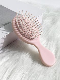 Pink Hair Brush, Mini Hairbrush, Mini Hair Brush, Pink Wishlist, Hair Drying Cap, Nail Art Set, Rose Bonbon, Pink Accessories