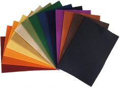 PRICES MAY VARY. 14 sheets of 100% Merino Wool Craft Felt 8" x12" size sheets, one in each color. Approximately 3mm thick, 9 oz. per linear yard weight. Made in the USA by National Nonwoven Co. Free of any harmful or toxic checmicals. These are National Nonwovens Co. 100% wool felt colors. This felt is thicker and a little more porous than most craft felts. A heavier craft weight felt: approximately 1/9", or 3 mm thick. 9 oz per linear yard weight. Free of any harmful or toxic chemicals, Made in Easy Felt Crafts, Felt Craft Projects, Needle Felting Supplies, Felt Crafts Patterns, Felt Sheets, Wool Crafts, Crafty Diy, Felt Fabric, Craft Patterns