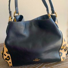 Coach Limited Edition Cheetah Hobo Purse Slightly Used Excellent Condition No Flaws Coach Hobo, Bags Coach, Hobo Purse, Black Tan, Black And Tan, Limited Editions, Coach Bags, Limited Edition, Bag Lady