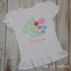 This personalized bubbles birthday shirt is perfect for any little girl's birthday bubbles party. This fun and colorful shirt is the perfect thing for your little one to wear to her bubbles birthday party. This bubbles birthday outfit features this set of bubbles along with bubble blower embroidered design. This bubbles birthday shirt will be customized with the birthday number of your choice and overlapping bubbles in your choice of colors. All fabrics and colors can be changed to match your pa Bubbles Birthday Party, Birthday Bubbles, Bubbles Party, Bubble Birthday Parties, Pop Party, Bubble Blower, Bubble Birthday, Bubble Party, 1st Birthday Shirts