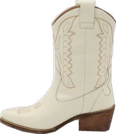 White Boots For Western-themed Events, White Boots For Western-themed Fall Events, White Boots For Ranch In Fall, White Heeled Boots For Fall Rodeo, White Heeled Boots For Rodeo In Fall, White Mid-calf Boots For Ranch In Fall, Cream Boots For Spring Western-themed Events, Cream Boots For Western-themed Spring Events, Chic Summer Rodeo Boots