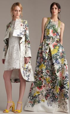 Botanical Dress, Floral Fashion, Monique Lhuillier, Floral Dresses, Botanical Print, Fashion Details, Botanical Prints, Beautiful Outfits, Runway Fashion