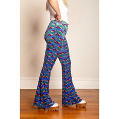 *These pants are Ready to Ship* Click for Size Chart Inspired by Art Deco, we designed this print in collaboration with Flare Street. These velvet flares are super versatile and the perfect statement pants all year round. The lustrous Blue print can be dressed up or worn casually. SIZING: Model is a 27" wearing a size MediumBe sure to check the size chart before ordering, these have a lot of stretch but do run a bit small. Say Hello To Flare Street! Let's spread the Flare-Love! Our flares are vi Backyard Kids Play Area, Statement Pants, Velvet Flares, Backyard For Kids, Melbourne Australia, Blue Print, Blue Velvet, Fabric Store, Quality Fabric