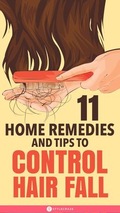 11 Effective Home Remedies And Tips To Control Hair Fall: Sadly, hair loss and thinning are becoming increasingly common in a majority of people out there. Blame it on the genes or the continuous trauma we have been putting our hair through (styling, coloring, and so much more), hair loss is on the rise. How do you treat this problem from the root? Keep reading. #Remedies #HomeRemedies #NaturalRemedies #HairFall Hair Remedies, Hair Fall, Grow Hair, The Rise, Fall Hair