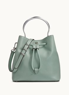 LAWRENCE BUCKET BAG Crossbody Strap, Top Handle, Bucket Bag, Handbags, Leather