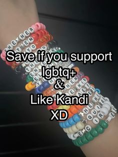 the words save if you support lgbt and like kandi xd