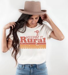 Country Style T-shirt For Spring Events, Farm Outfit Women Summer, Fall Graphic Print T-shirt For Country Events, Spring Country Style T-shirt For Country Events, Fall Country Events Short Sleeve T-shirt, Farm Shirts, Country Style Graphic Print T-shirt For Spring, Casual Summer T-shirt For Ranch, Spring Country Style T-shirt With Graphic Print