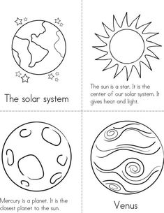 the solar system worksheet for kids to learn how to draw and color it