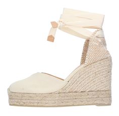 Schuh schuh closed toe wedge espadrilles in gold - Women's Shoes - BeyondStyle Summer Platform Lace-up Espadrilles, Lace-up Espadrille Platform Wedge Sandals, Summer Lace-up Platform Espadrilles, Lace-up Espadrille Wedge Sandals For Summer, Summer Lace-up Espadrille Wedge Sandals, Lace-up Espadrille Platform Heels, Lace-up Platform Heels In Espadrille, Lace-up Platform Heels In Espadrille Material, Beige Wedge Espadrilles With Wrapped Heel