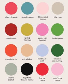 the different shades of paint that you can use to decorate your walls and furniture in this color scheme