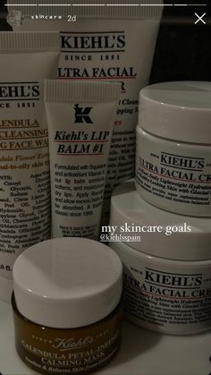 Kiehls Aesthetic, Kiehls Skincare, Ball Makeup, Travel Stamp, Skin Care Benefits, Peach Aesthetic, Beauty Care Routine, Skincare Organization, Bath And Body Care